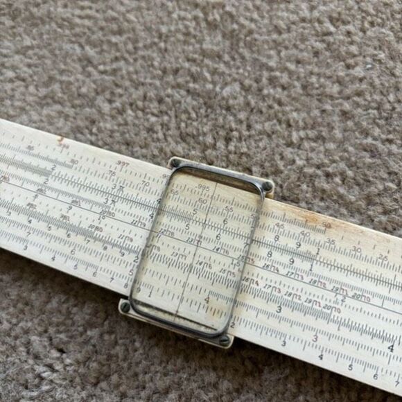 Keuffel & Esser K-E 4081-3 Engineer’s Slide Rule In Leather Case - Picture 6 of 10